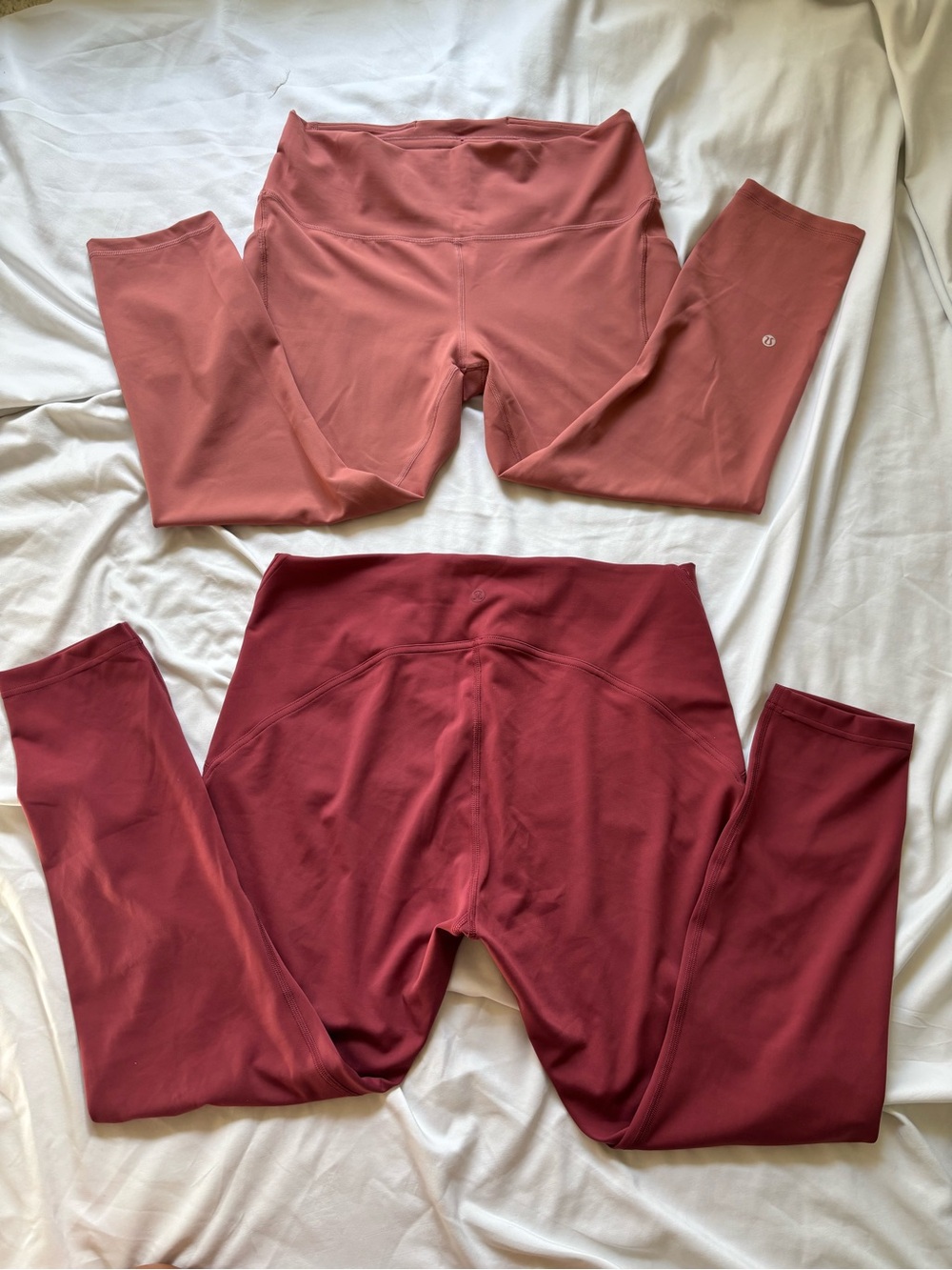 NWOT Lululemon Women’s Leggings Bundle - Rose & Burgundy- Size 14